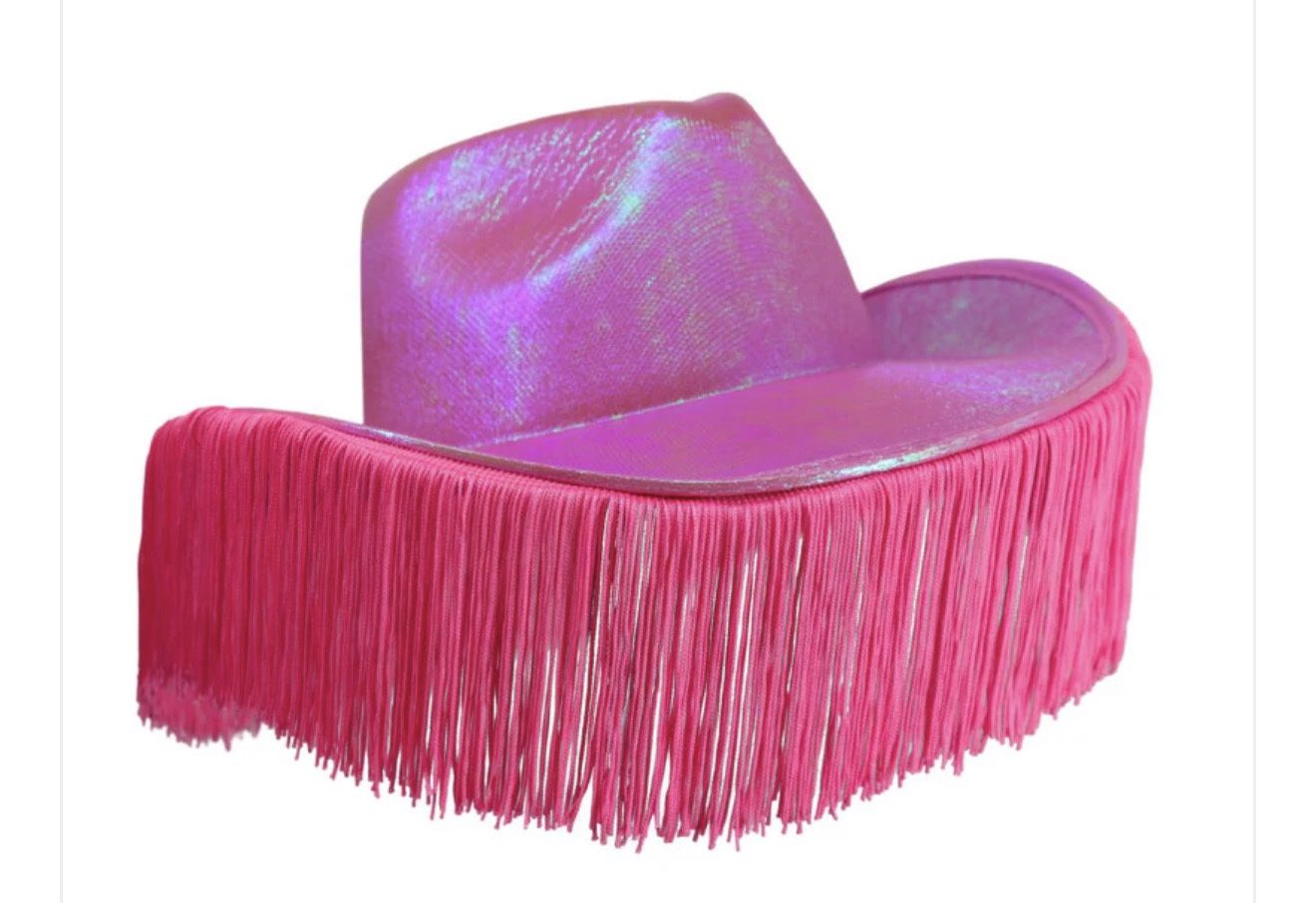 Hot Pink Fringe Cowboy Hat ππ€ Festival / Barbie / Bachelorette