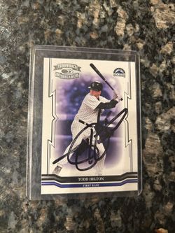 Baseball Card Helton Autographed 