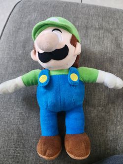 Luigi plush mario bros used