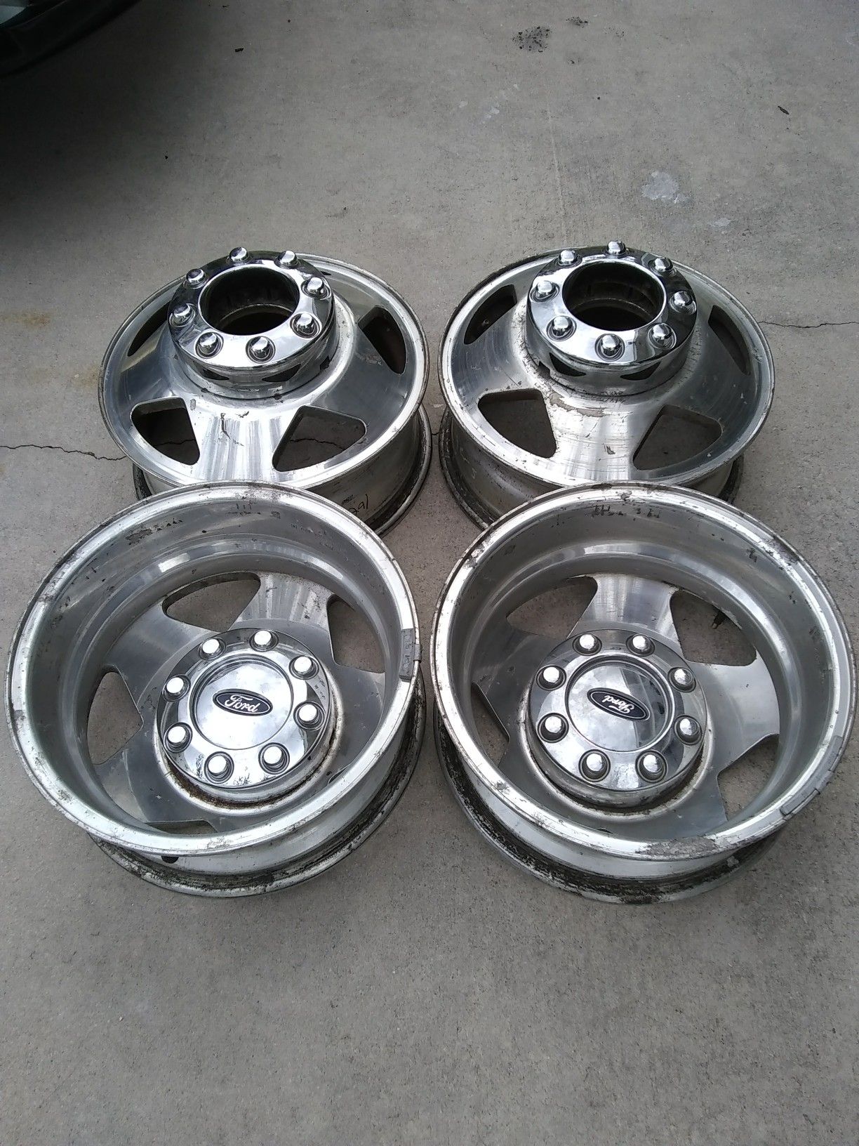 4 16 inch Ford Dually wheels rims 8x170 99-04 F-350 F350