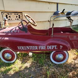 V.F.D. TRUCK NO 1 metal pedal car