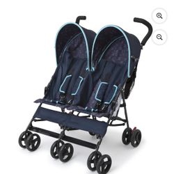 Delta Children LX Side by Side Double Stroller, Night Sky