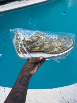 Bottega Veneta Orbit Sneakers Gold/White