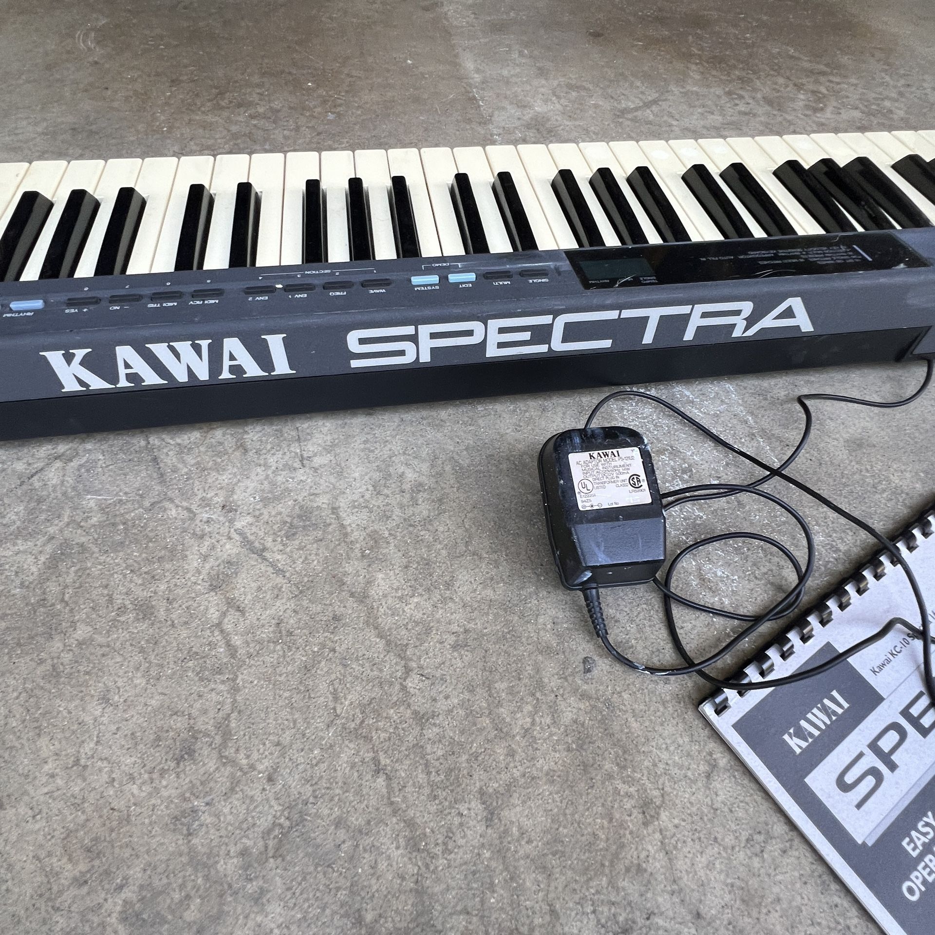 Vintage KAWAI SPECTRA 16-bit Digital Synthesizer KC10 May Need New