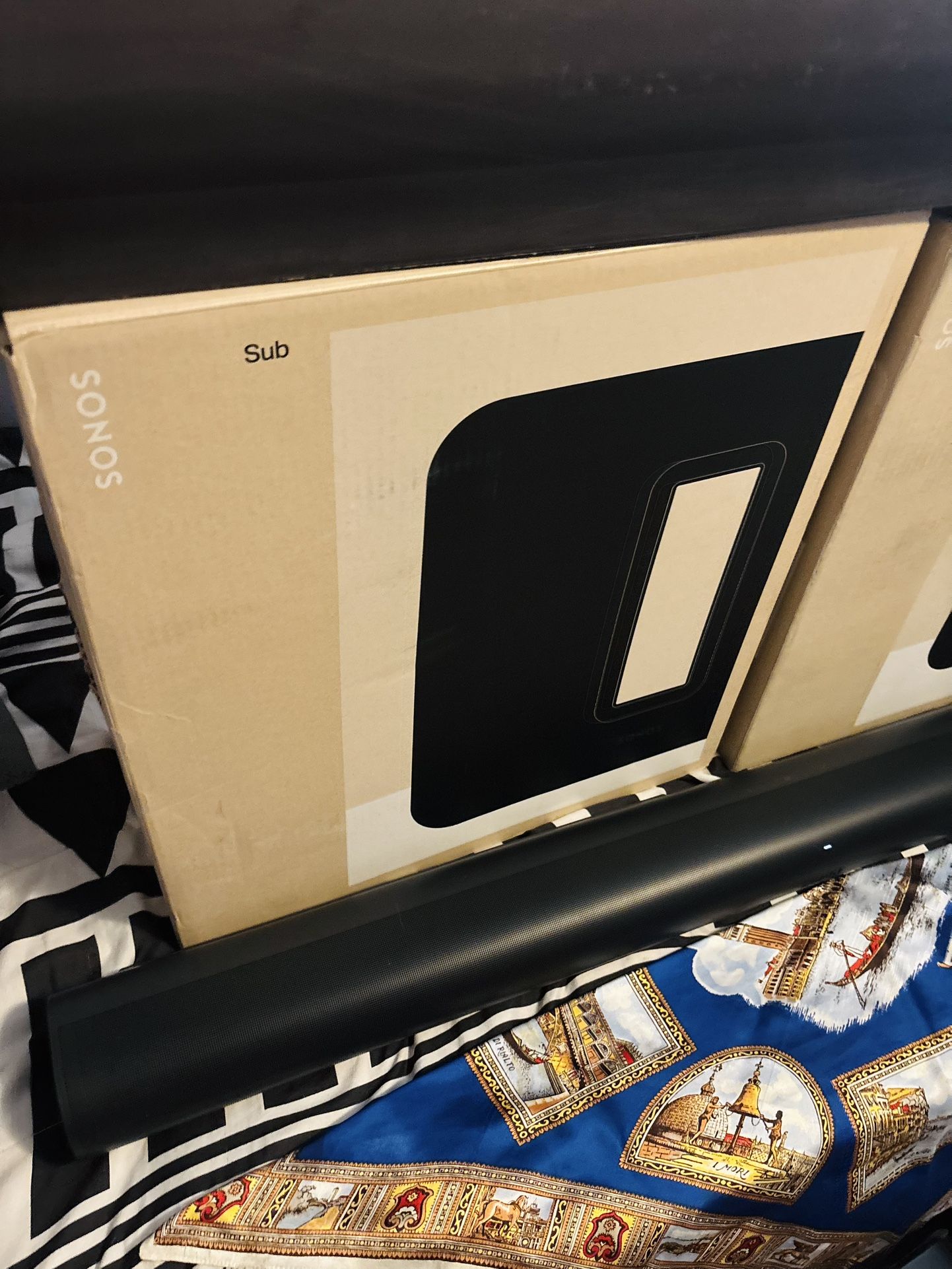 Sonos Arc SL (Shadow Edition) Bundle – Soundbar & Subwoofer Gen 3 – Ultimate Dolby Atmos Wireless/ WiFi Home Theater