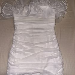 White Frill Dress 