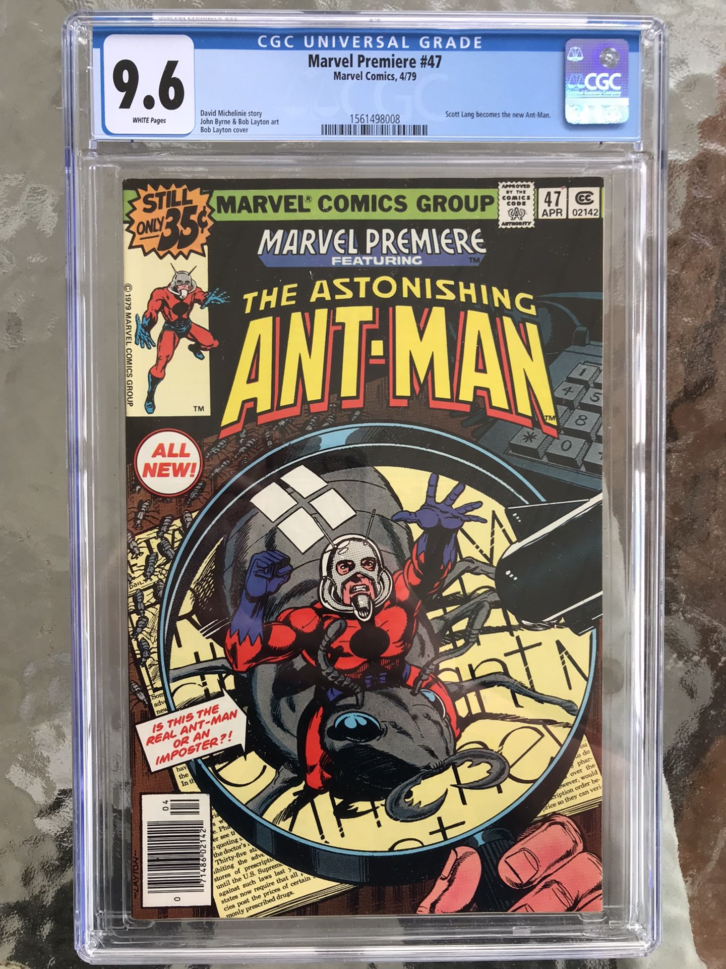 Marvel Premiere #47 (1979) CGC 9.6 — White Pages; 1st Ever Scott Lang as Ant-Man