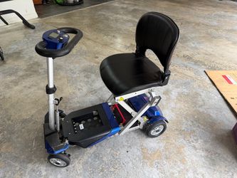 Folding Electric Mobility Scooter Blue - Transformer 2 (For Parts) FREE