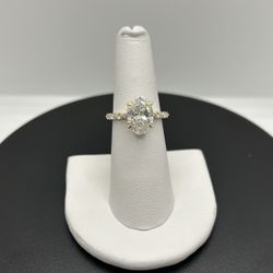 14KY 3.37CTW Oval Engagement Ring