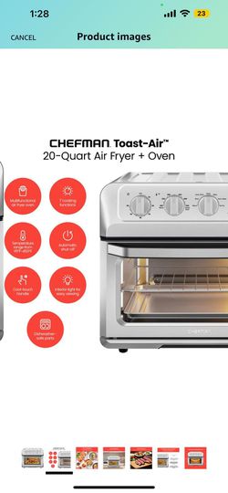 Chefman Toast-Air Fryer Air Fryer Toaster Oven for sale online