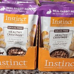 Instinct Grain Free Real Rabbit Recipe Healthy Cravings Cat Food (19 Pouches)