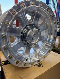 ARENA A148 17x9 8x165/170 OFFSET 0mm GLOSS SILVER MACHINE