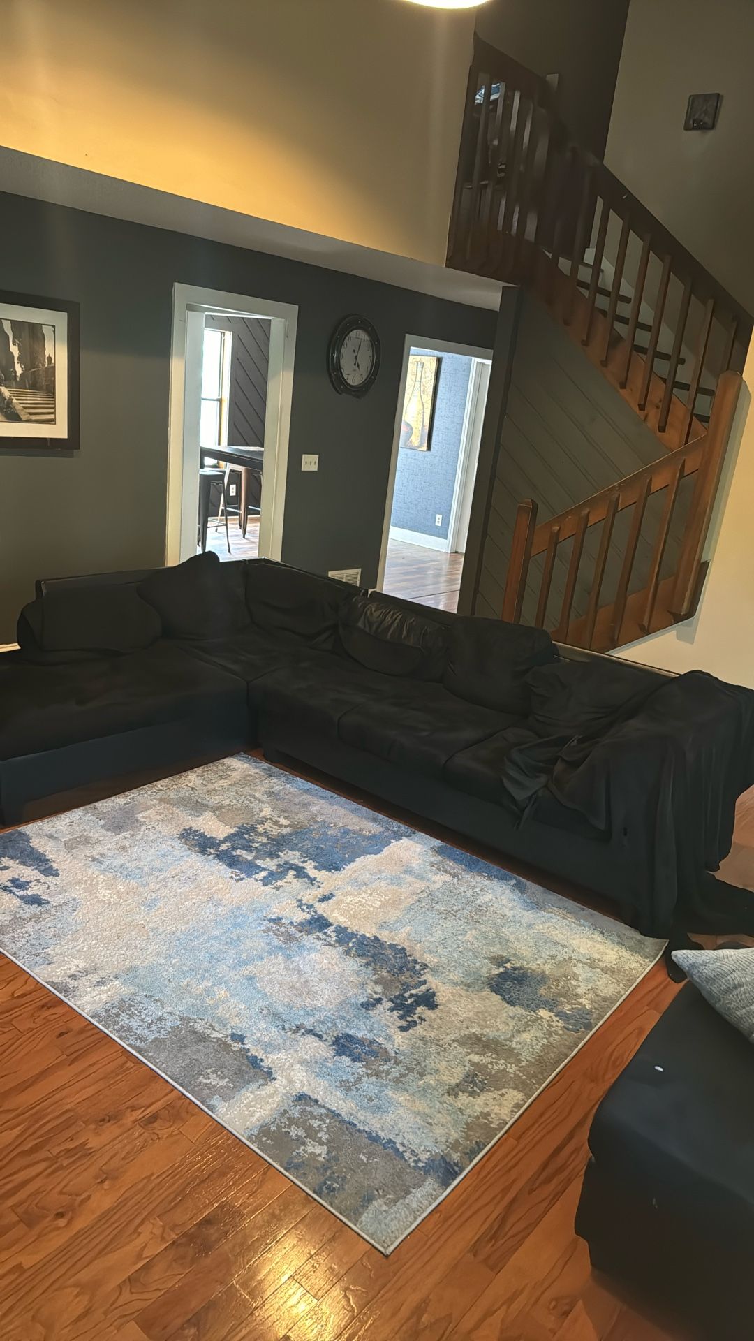 Black sectional
