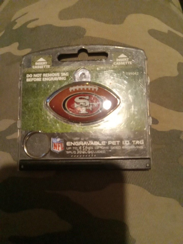 FIDO engravable pet id tag - SAN FRANCISCO 49ERS