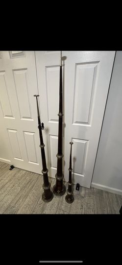 Old Tibetan Copper Trumpet Set (3 Units)