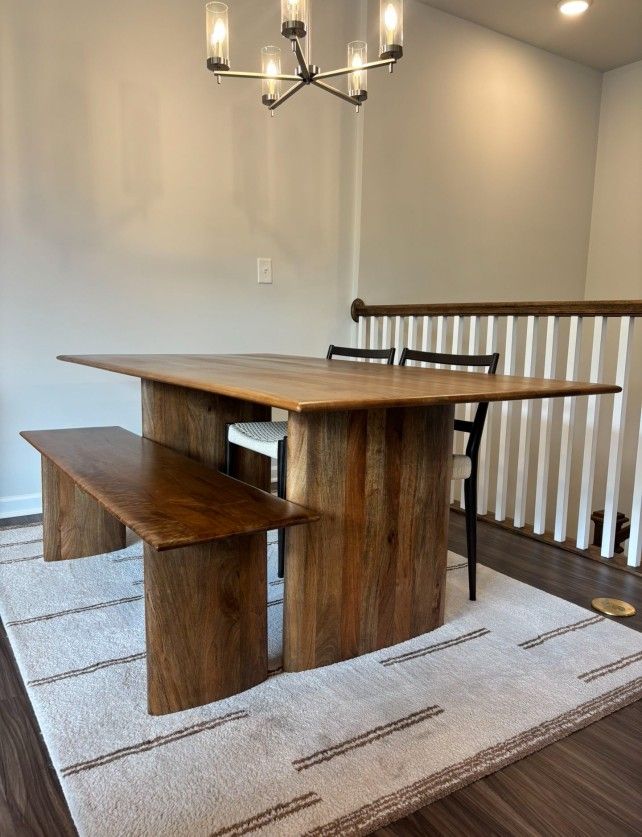 Dining Table Set With Chairs/Bench