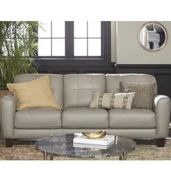 84” Leather Sofa 