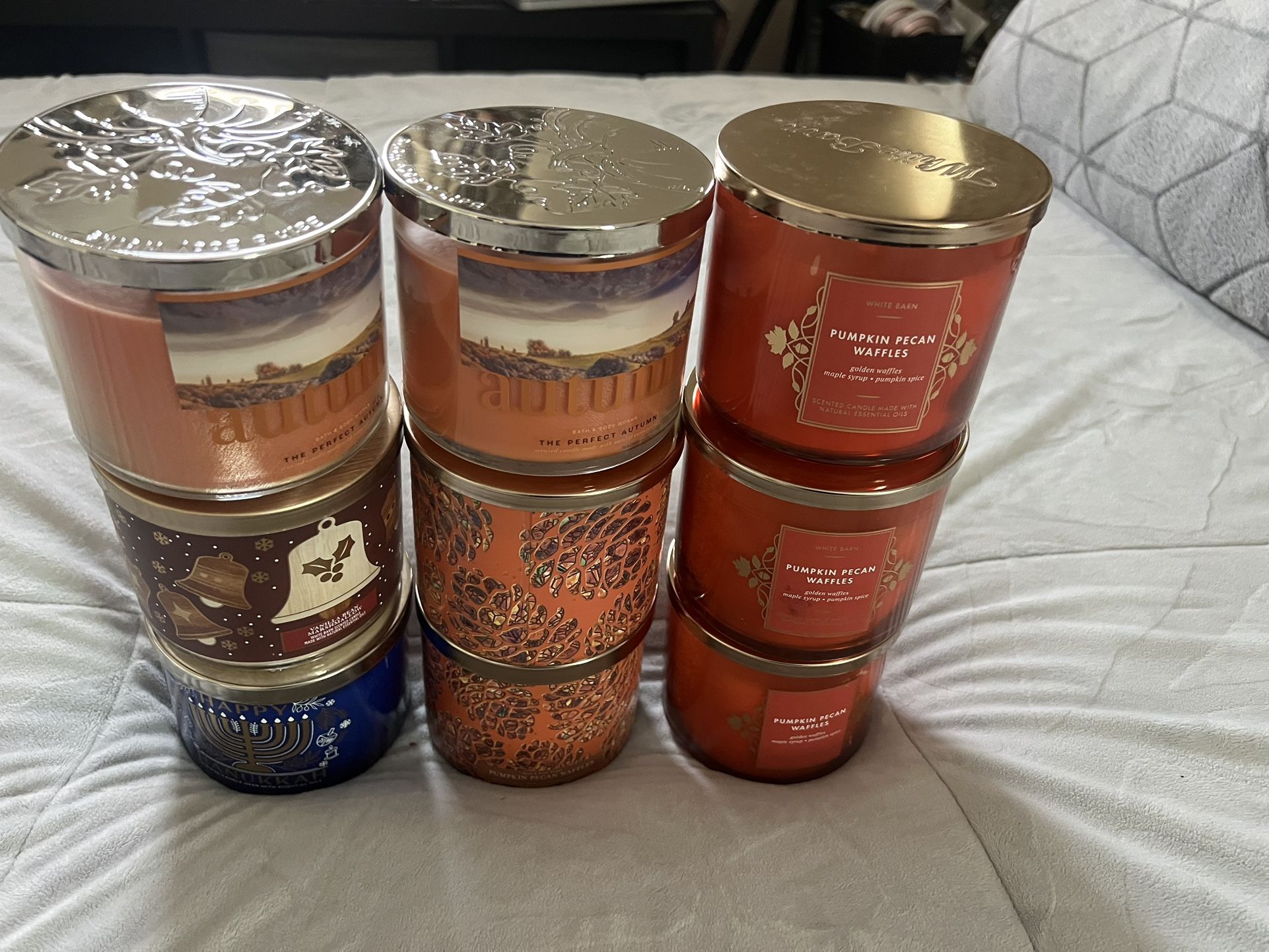 9 Bath & Body Works White Barn 3 Wick Candle 14.5 oz EACH