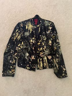 JS Collections Vintage Velvet Kimono Jacket,  size 10