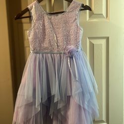 Jona Michelle Multi Sparkle Ombre Skirt Dress size 7