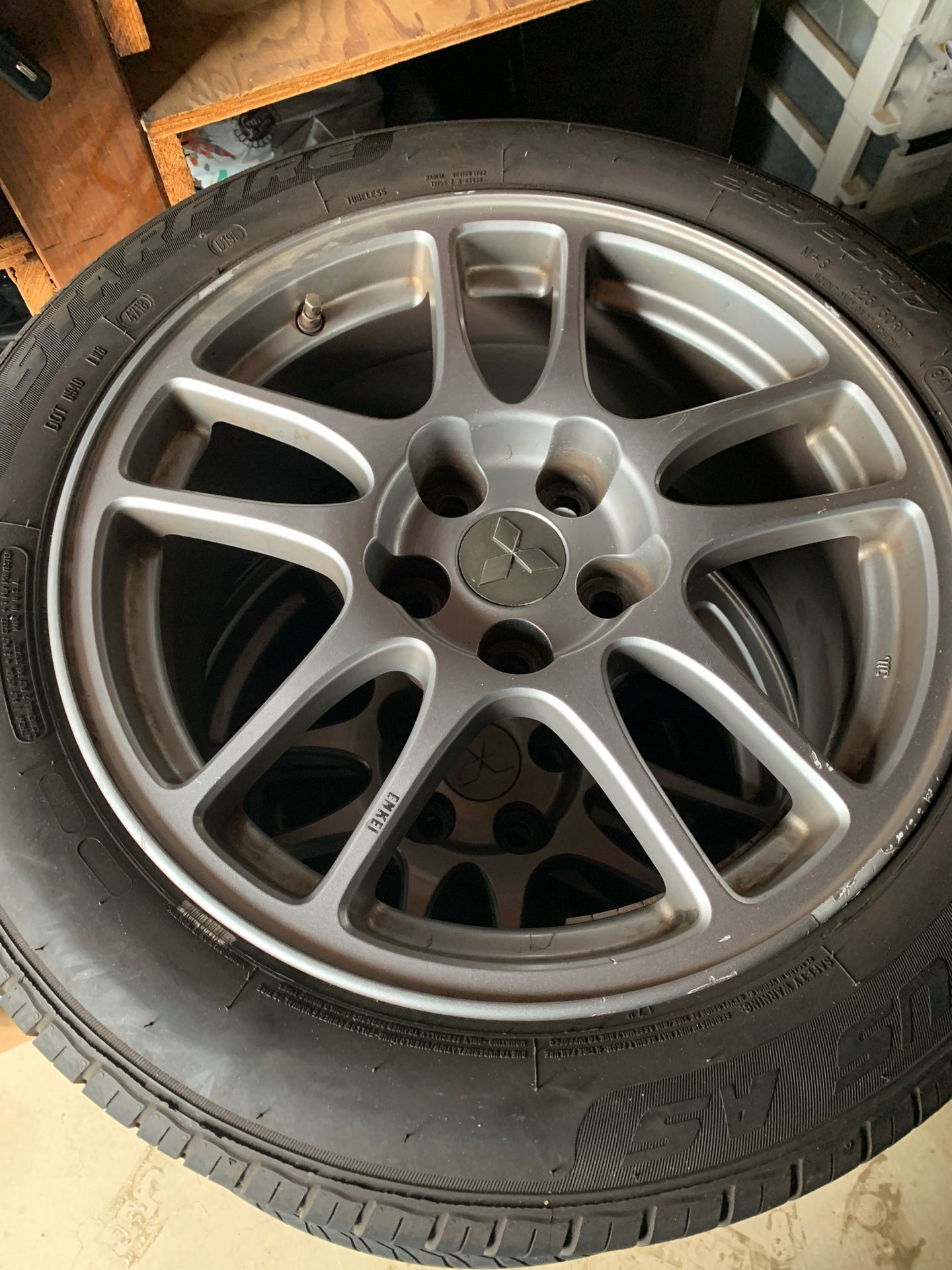 Enkei Mitsubishi Evo 9 wheels for Sale in Hemet, CA OfferUp
