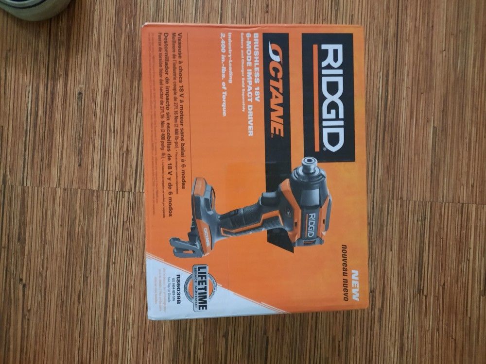 Ridgid Octane brushless 6 Mode Impact Driver