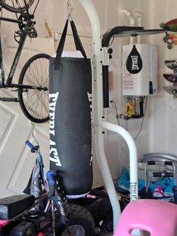 Everlast punching bag .