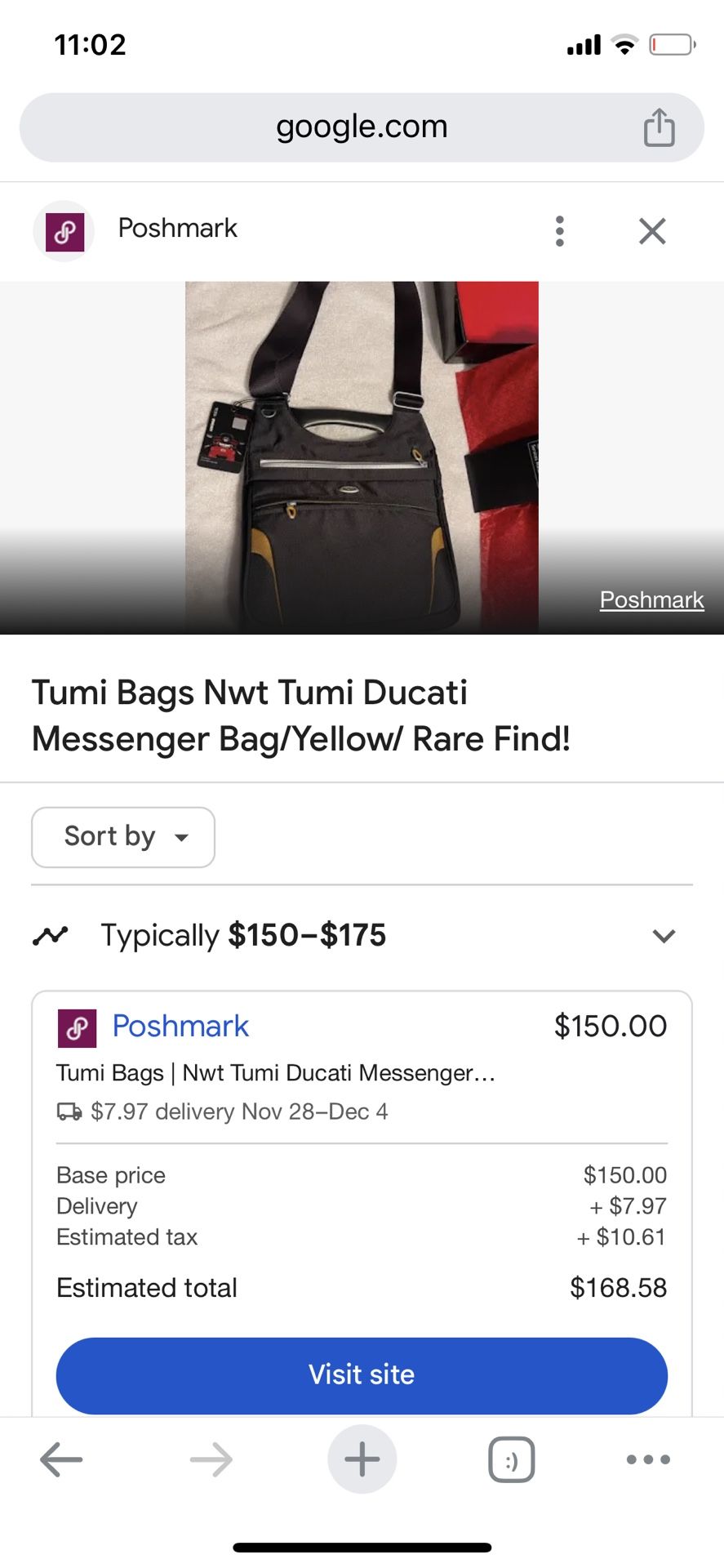 Tumi Bags Nwt Tumi Ducati Messenger Bag/Yellow/ Rare Find!