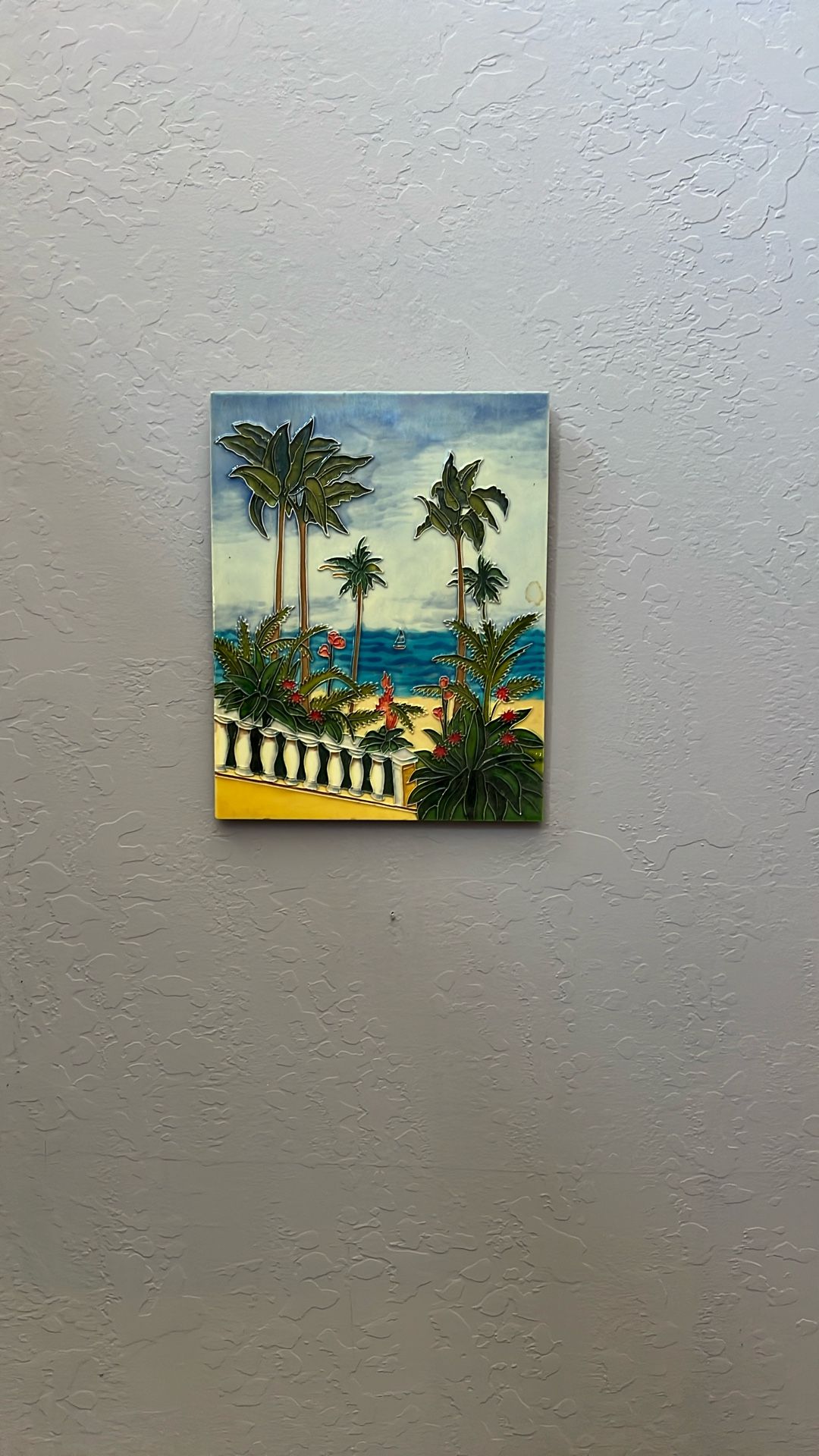 Decorative Handcrafted Tile For Hanging