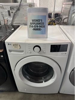 WHITE FRONT LOAD LG WASHER