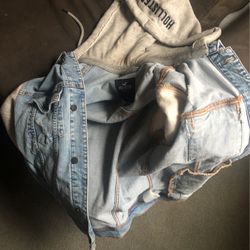 Hollister Jean Jacket Size Large