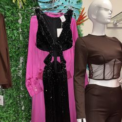 Party Maxi Sequins Dress