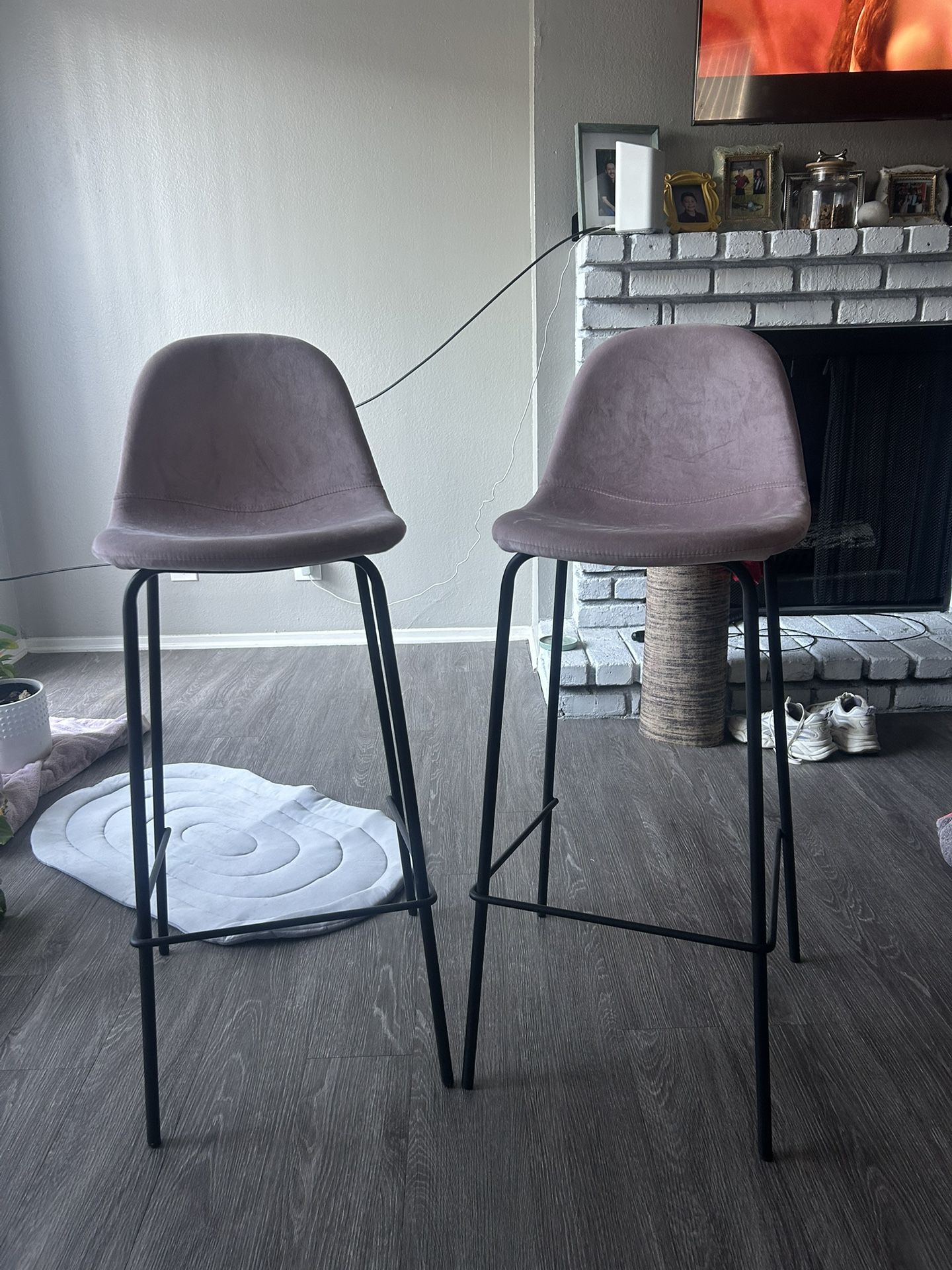Kody Bar & Counter Stool By AllModern Upholstery : Blush Pink Seat Height : Bar Stool (30.5" Seat Height)