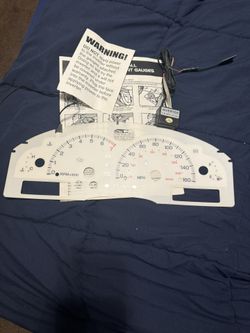 Ford Mustang ) Cluster Lens White With Lights And Converter 