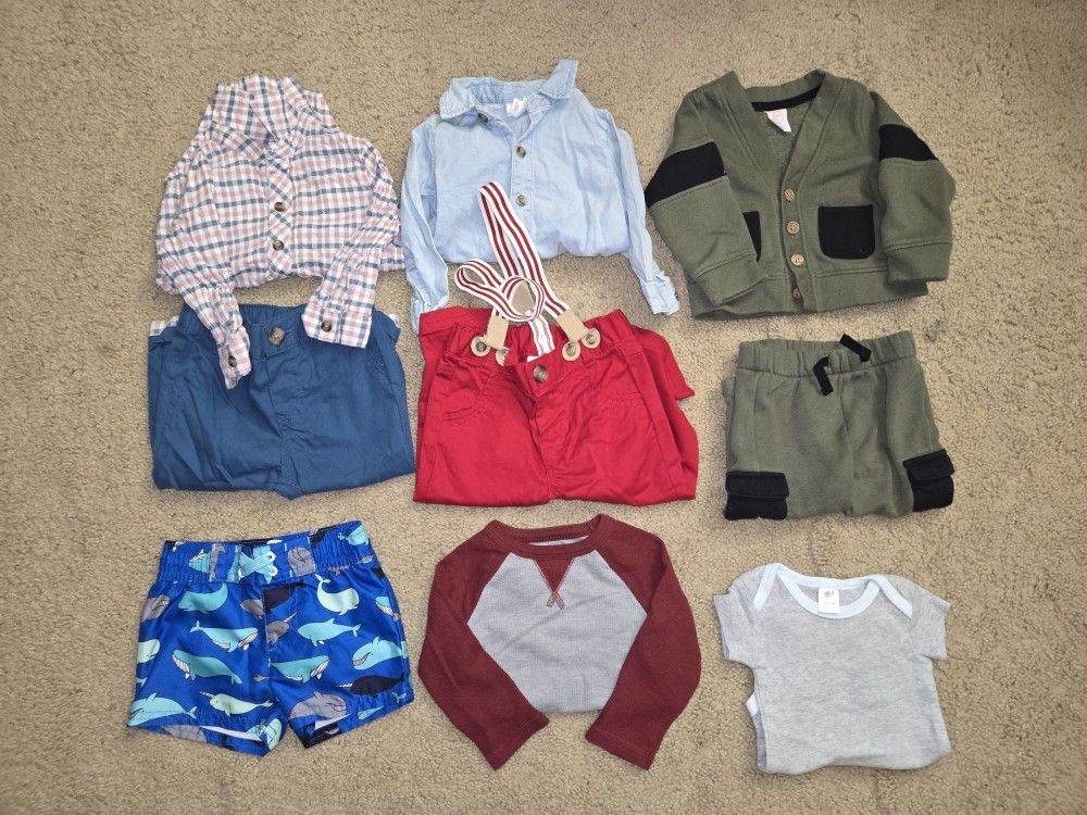 Baby Boy Clothes Size 3-12 Months Bundle of Clothes