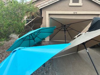 Outdoor Patio Umbrellas – Set of 5