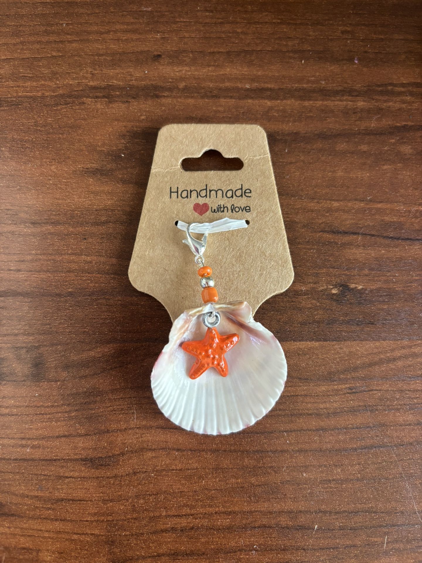 Handmade Seashell Keychain