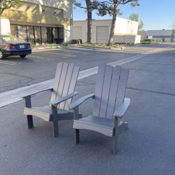 Adirondack Chair, All Weather Modern Fire Pit Chair(2pcs)