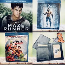 3 Blu rays + Free Gift - The Maze Runner, Muppets Most Wanted, Aquaman