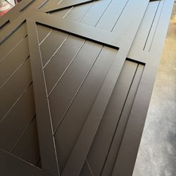 Black Farmhouse Barn Door 96” Tall