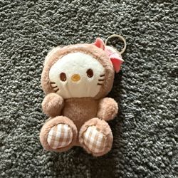 Cute hello kitty plush keychain