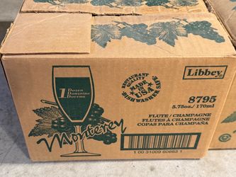 36 Libbey Champagne Flutes – Like New in Original Boxes