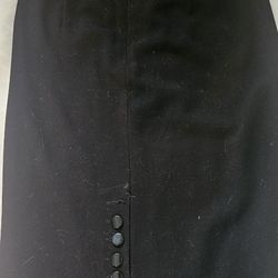 Black Below Knee Pencil Skirt