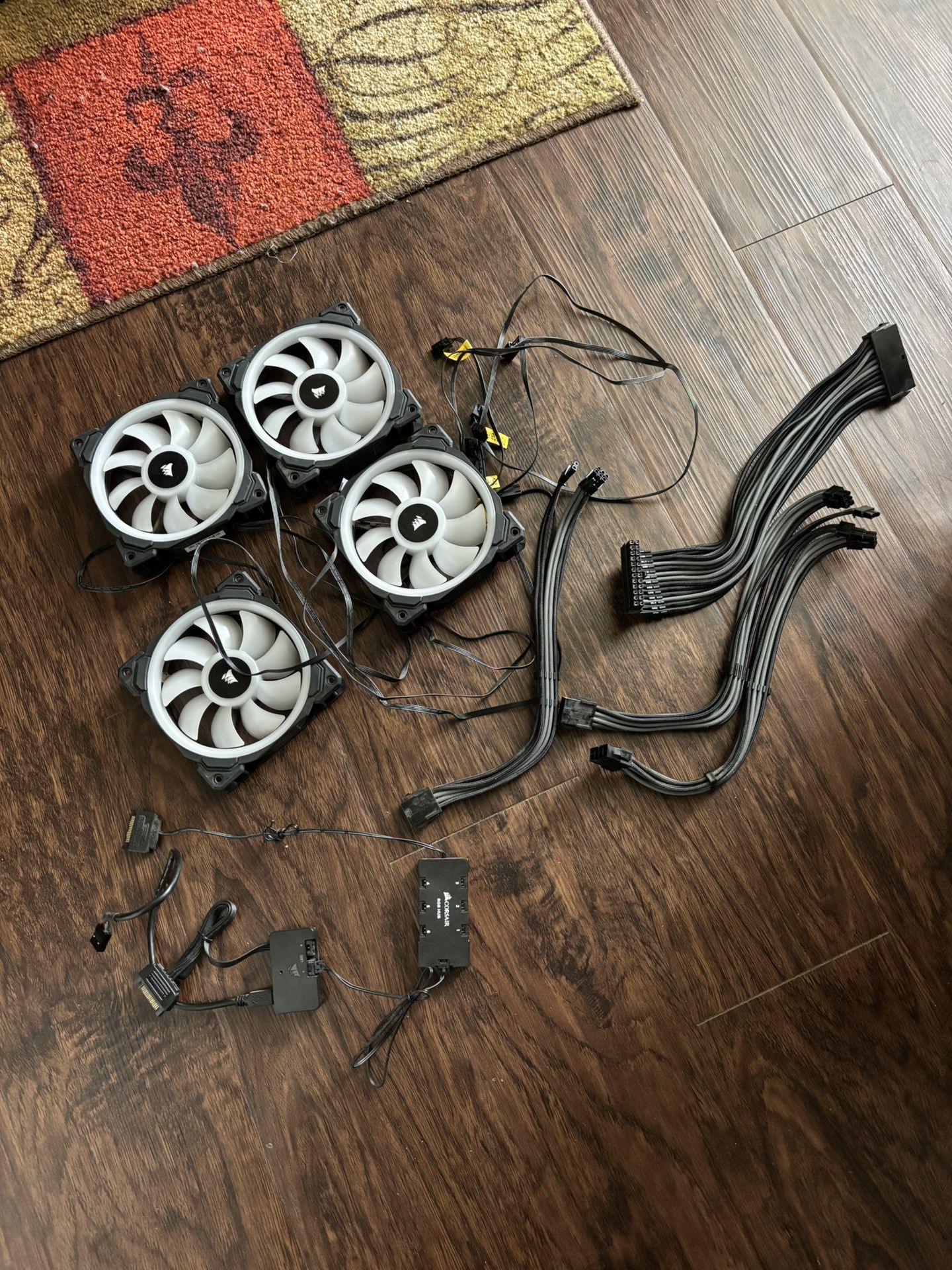 PC Parts Fans 120mm RGB READ DESCRIPTION!!👀 NOT SELLING SEPARATELY PUCK UP ONLY NO TRADE 👉FIRM ON PRICE👈 💲50 FOR All