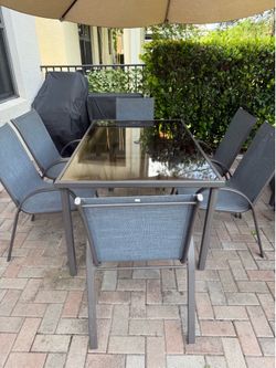 Patio table set