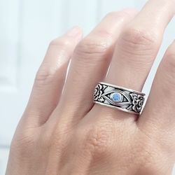 925 sterling Silver women's ladies lotus flower floral cuff ring Gift