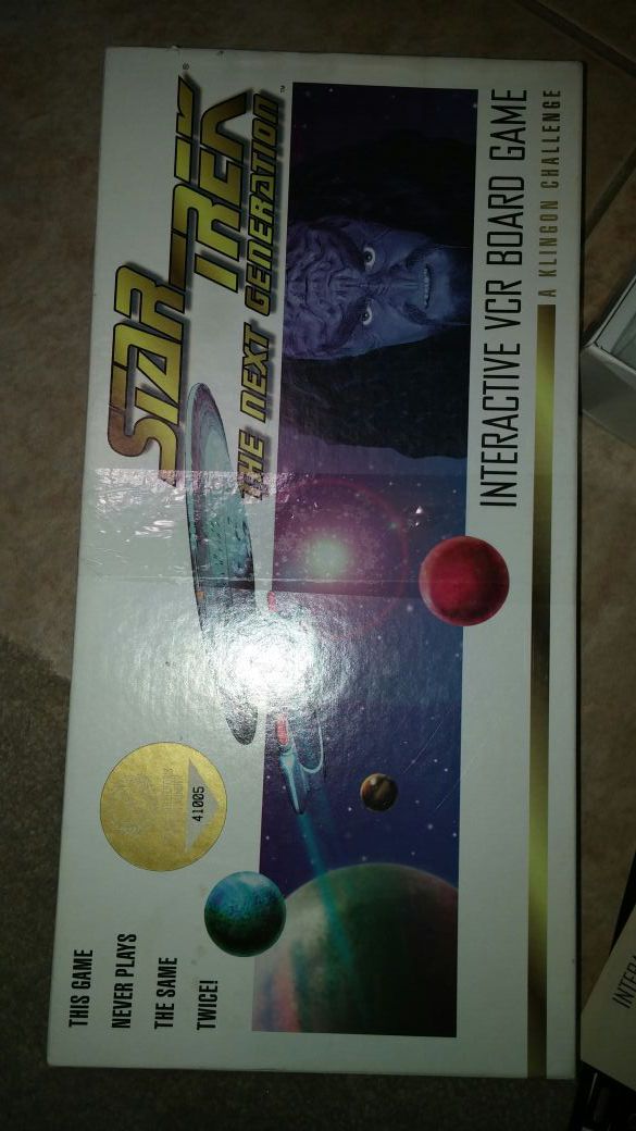 1993 Star Trek Klingon Challenge interactive board game
