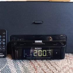 SONY ICF-CS15ip Duel Alarm AM/FM IPOD player
