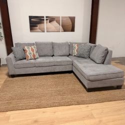 Brand New Light Gray Sectional (Delivery Available)