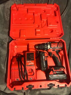 MILWAUKEE DRILL W/ 2 BATTERIES AND CHARGER